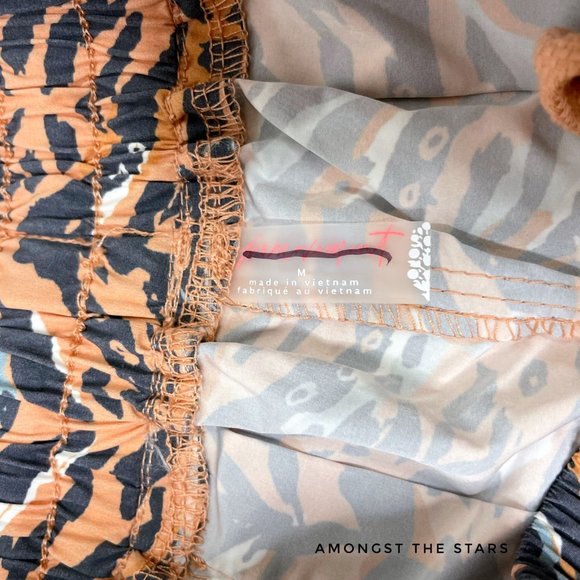 Free People Movement Zephyr Funky Print Balloon Baggy Drawstring Pants - Picture 9 of 9